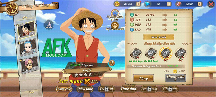 OP: Ultimate Battle - Game One Piece đấu tướng 3D có hỗ trợ ngôn ngữ tiếng Việt 3