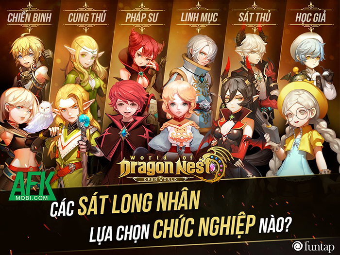 Vào chơi World of Dragon Nest Funtap thì nên chọn nhân vật nào? 0