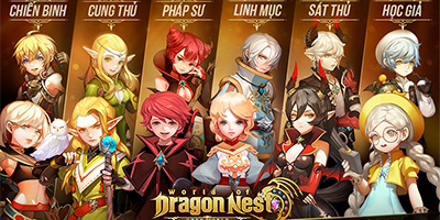 Vào chơi World of Dragon Nest Funtap thì nên chọn nhân vật nào?