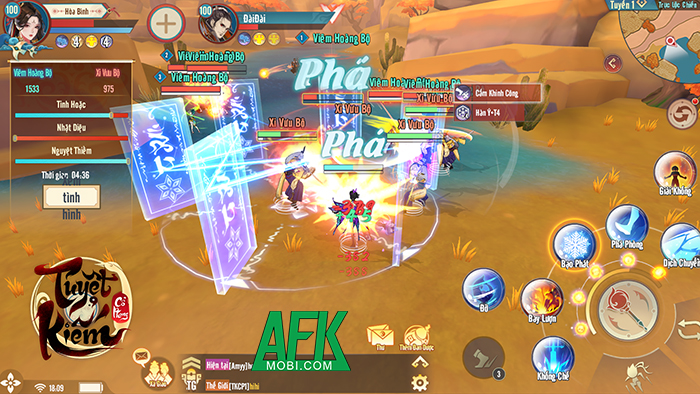 Tìm hiểu về cơ chế combo skill đã tay trong game Tuyệt Kiếm Cổ Phong Mobile 0