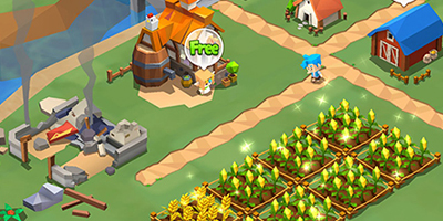 Trải nghiệm Garena Fantasy Town: Game nông trại với đồ họa khối hộp pixel siêu dễ thương
