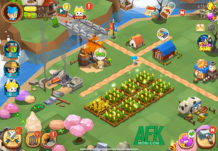 Nuôi cá trồng rau cùng tựa game nông trại ngộ nghĩnh Garena Fantasy Town 2