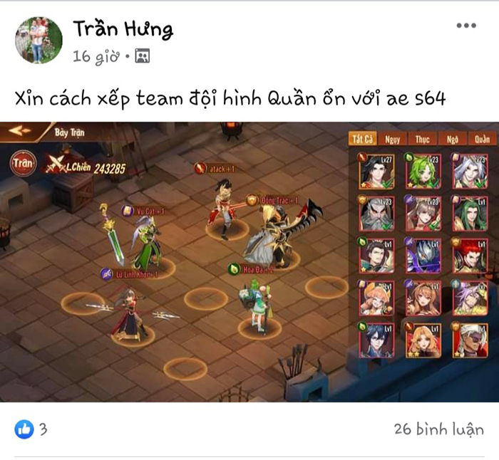 Các quân đoàn trong game Tân OMG3Q VNG không ngừng củng cố sức mạnh 8