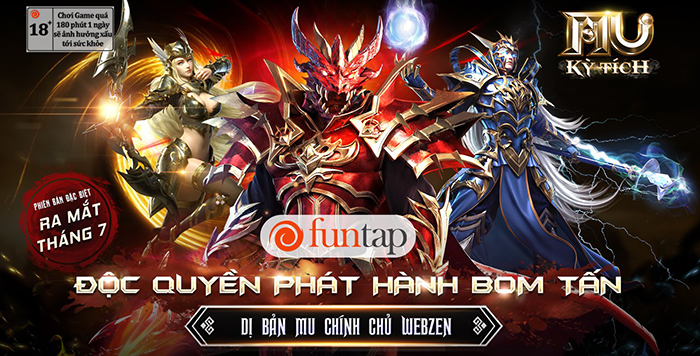 MU Kỳ Tích Funtap - Phiên bản game tinh giản của MU Online về Việt Nam 0