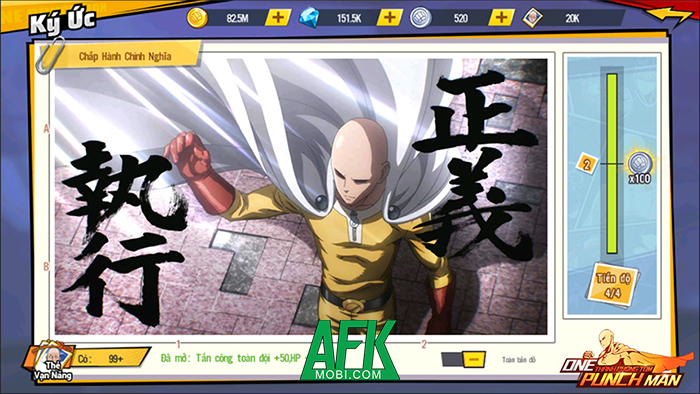 Chân dung Thánh Phồng Tôm - Saitama trong game One Punch Man: The Strongest VNG 0