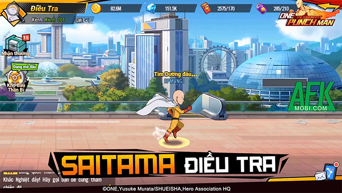 Chân dung Thánh Phồng Tôm - Saitama trong game One Punch Man: The Strongest VNG 2