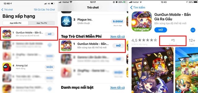 Dù hơn 2 năm tuổi song game Gun Gun Mobile vẫn bon bon lên TOP 1 thịnh hành 1