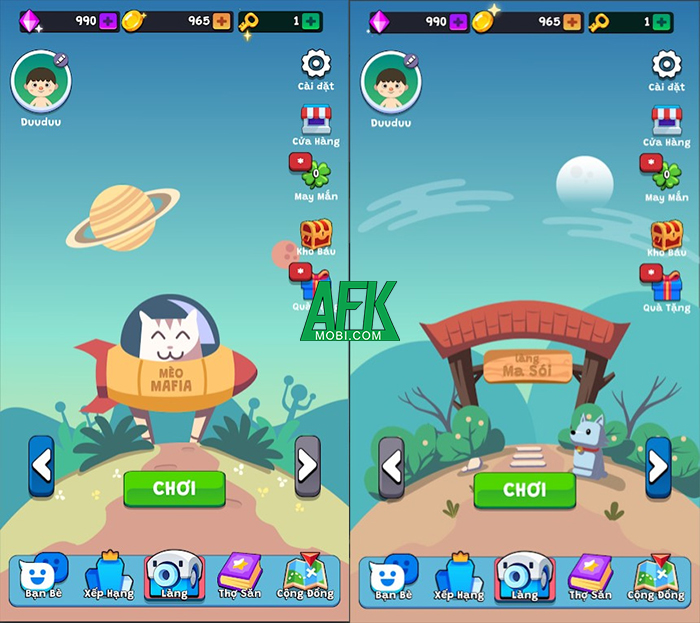 Cùng chơi Ma Sói và Mèo Nổ Online với bạn bè trong game Làng DuuDuu 0