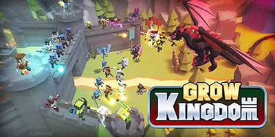 Bảo vệ vương quốc của bạn khỏi binh đoàn quái vật khổng lồ trong Grow Kingdom