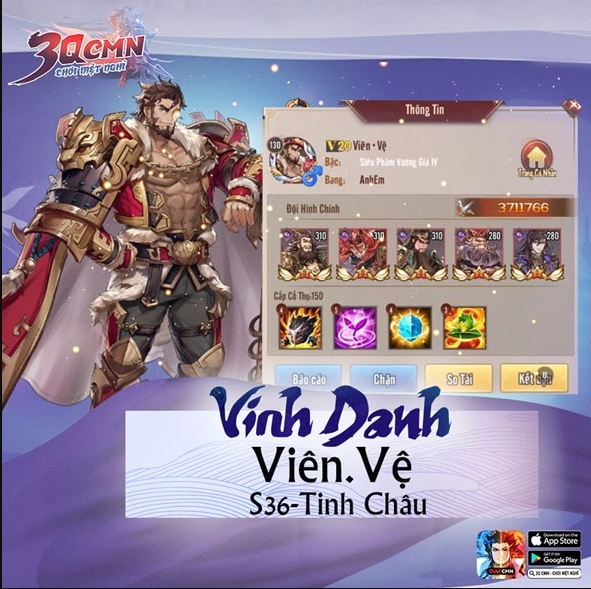 Game đấu tướng rảnh tay 3Q CMN vinh danh người chơi cán mốc VIP 20 đầu tiên 0