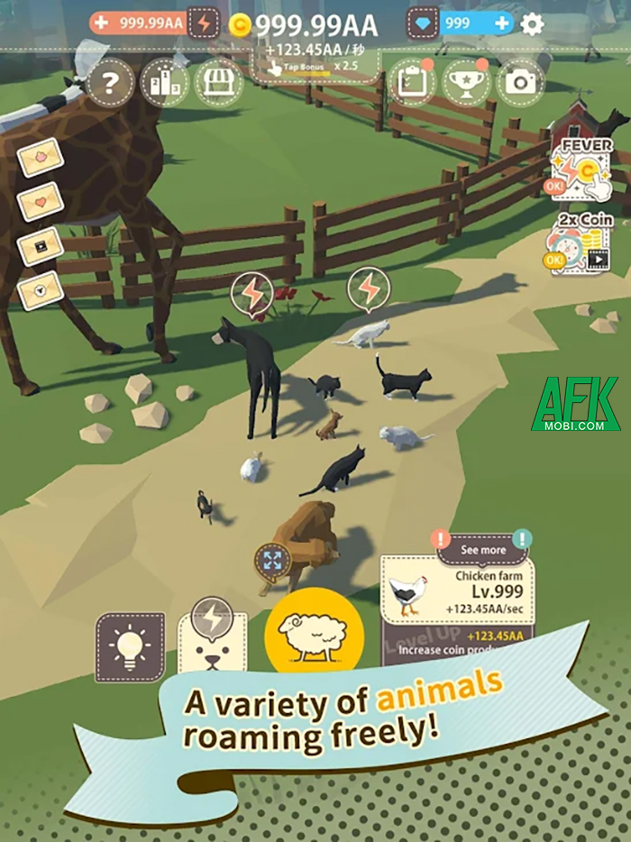 Tap Tap Animal Farm! game clicker nhàn rỗi chủ đề nông trại đầy thư giãn 2