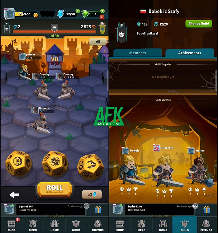 Slash & Roll: Live Guild Raids game đối kháng phân thắng bại bằng xúc xắc 3