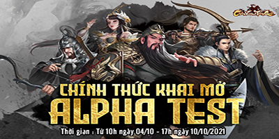 Game SLG Chiến Vương Tam Quốc chính thức mở cửa Alpha Test đón game thủ Việt