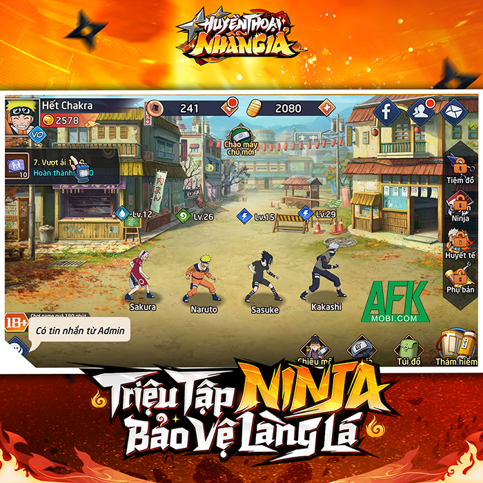 Huyền Thoại Nhẫn Giả thêm một game đấu tướng rảnh tay lấy chủ đề Naruto 3D ra mắt tại Việt Nam 0