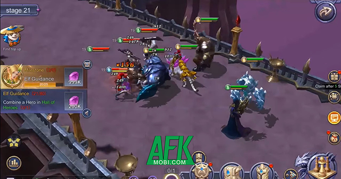 Legions of Chaos game idle nhập vai thẻ tướng có bối cảnh tương tự Warcraft 1