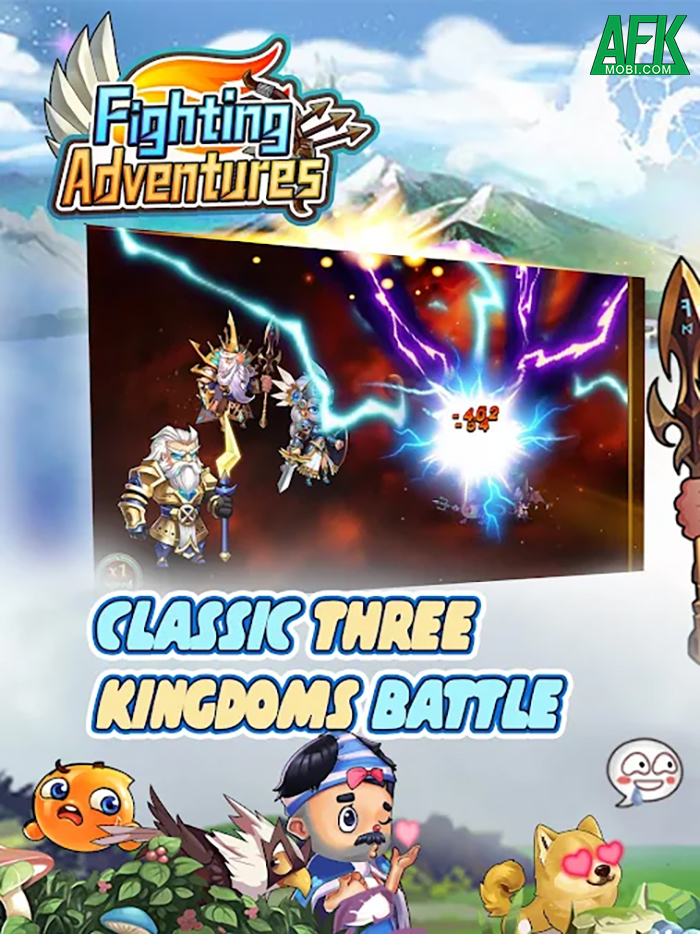 Fighting Adventures game idle nhập vai thẻ tướng với dàn tướng cực chất đến từ nhiều thể loại 0