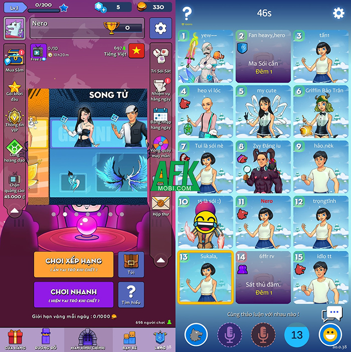 Game Ai Là Sói Mobile sắp trở lại thị trường Việt Nam thông qua NPH ATE 0