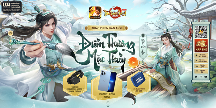 Tháng 11 này người chơi Tân Thiên Long Mobile sẽ được chạm tay vào phiên bản mới Điểm Thương Mặc Thủy 3