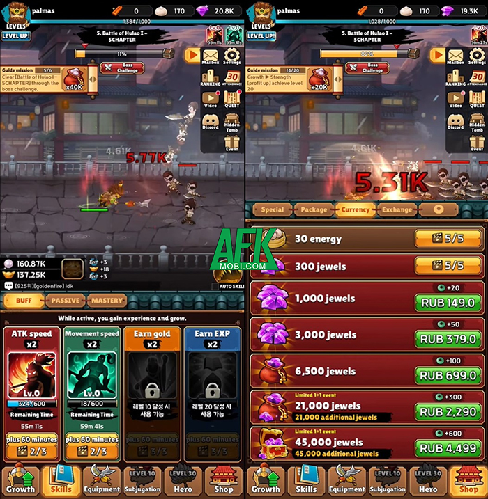 Hóa thân thành Trương Phi càn quét quân Tào trong game idle AFK Three Kingdoms: Idle RPG 1