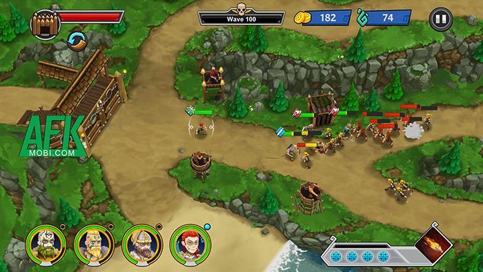 Heroes of Valhalla game phòng thủ kết hợp xây dựng bối cảnh Trung Cổ 0