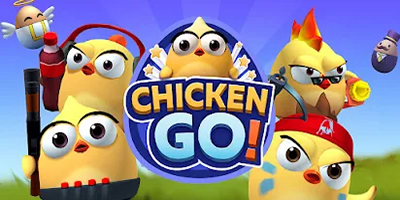 Chỉ huy tiểu đội gà chiến trong tựa game hành động bắn súng vui nhộn Chicken GO!