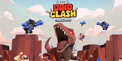 Chỉ huy đội quân người tiền sử và khủng long trong game chiến thuật Dino Clash: Tribal War