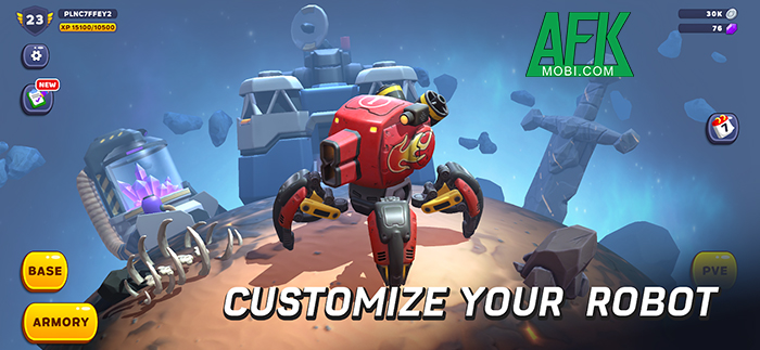 Bảo vệ hành tinh của bạn trước sự xâm lăng của binh đoàn robot trong game hành động Planethalla 4