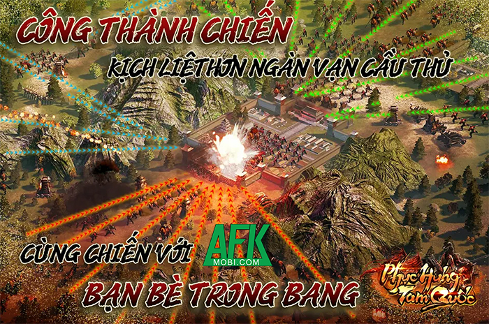 Game điều binh khiển tướng đánh trận Phục Hưng Tam Quốc Mobile cập bến Việt Nam 2