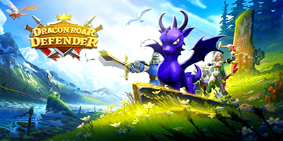 Dragon Roar: Defender game thủ tháp kết hợp thẻ tướng màn hình dọc có đồ họa sặc sỡ