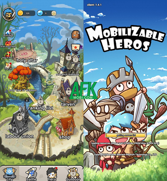 Phiêu lưu cùng những anh hùng tí hon trong game nhập vai idle Mobilizable Hero 0