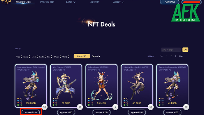 Tap Fantasy game MMORPG đồ họa anime áp dụng blockchain ra mắt phiên bản trên mobile 4