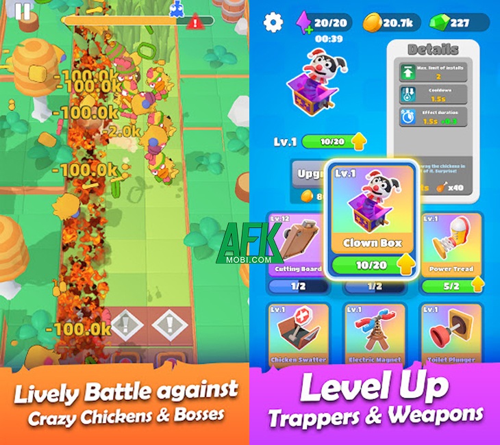 Săn “gà điên” trong game thủ thành độc lạ Village TD: Chicken Clash 1