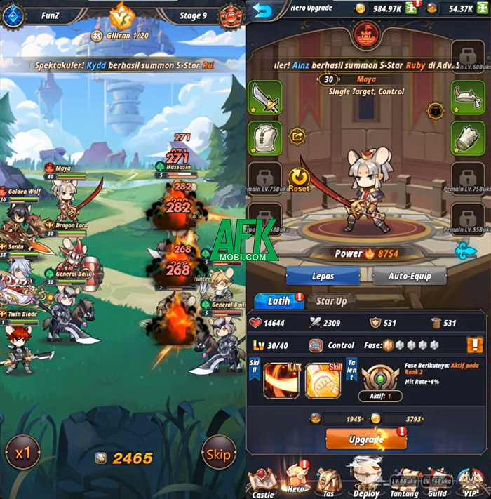 AFK Champions game idle nhập vai màn hình dọc có đồ họa chibi cực kỳ ấn tượng 2