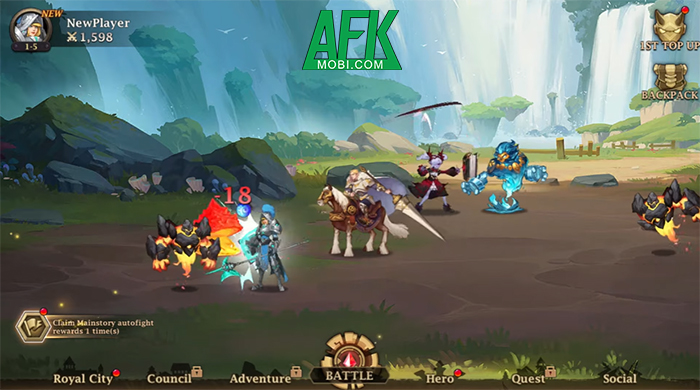 Fourth Age: Idle RPG game mobile thẻ tướng rảnh tay có đồ họa độc đáo 3