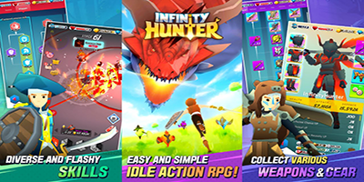 Infinity Hunter game hành động nhập vai chặt chém với lối chơi nhàn rỗi