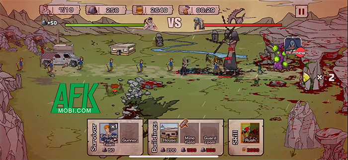 Bảo vệ căn cứ của bạn trước sự tấn công của những đoàn quân zombie trong Doomsday: Zombie Raid 0