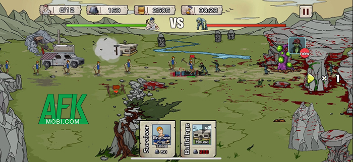 Bảo vệ căn cứ của bạn trước sự tấn công của những đoàn quân zombie trong Doomsday: Zombie Raid 1