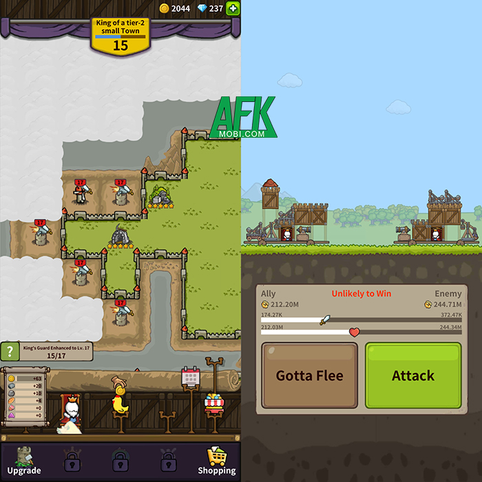 Tham gia các trận chiến pháo đài đầy vui nhộn trong trò chơi chiến lược Fortress Battle 1