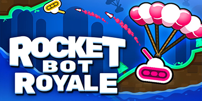 Điều khiển cỗ xe tăng của bạn trong game bắn súng tọa độ Rocket Bot Royale