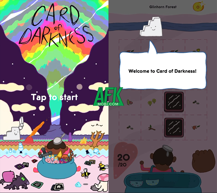 Lạc vào thế giới hoạt hình vẽ tay đầy màu sắc với tựa game thẻ bài Card of Darkness 0