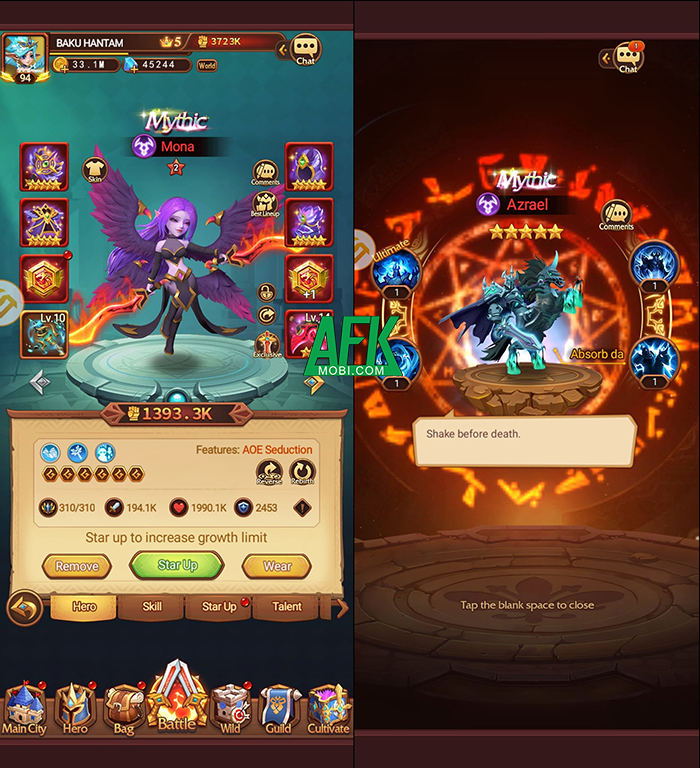 Những điểm cộng to đùng của Vệ Thần Arena Mobile chắc chắn sẽ làm mê mẩn các tín đồ của dòng game idle 3