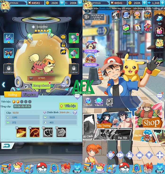 Liên Minh Bảo Bối Mobile chính là sân chơi cực nhàn dành cho các game thủ đam mê Pokémon 0