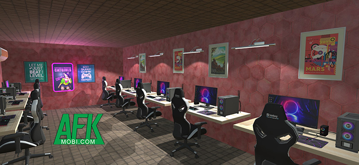 Thử sức quản lý một tiệm net cỏ trong game mô phỏng Gamer Cafe Internet Job Simulator 0