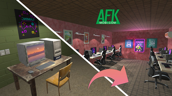 Thử sức quản lý một tiệm net cỏ trong game mô phỏng Gamer Cafe Internet Job Simulator 2