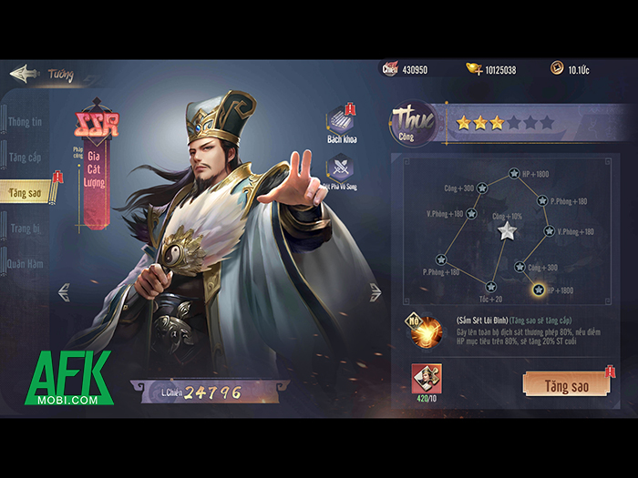 Vương Giả Thiên Hạ - Migame không giới hạn cách thức chăm nuôi Tướng nơi người chơi 3