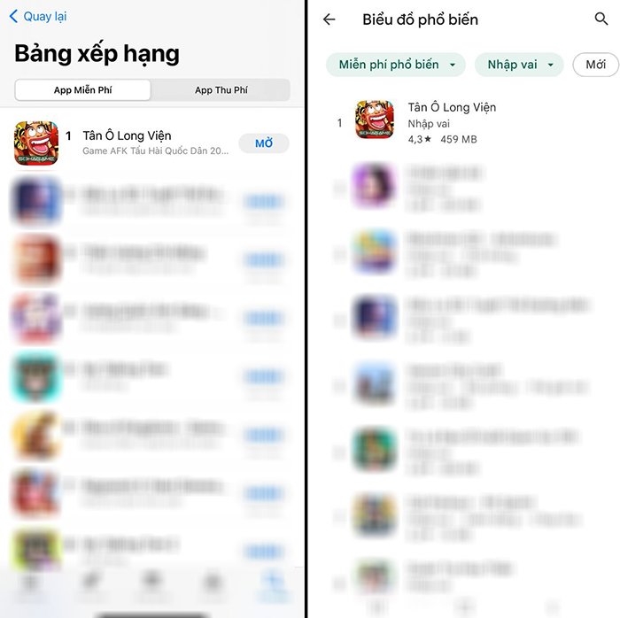 “Hiện tượng” Tân Ô Long Viện đứng TOP 1 Store trong 7 ngày liên tiếp, cả App Store lẫn CH Play 1