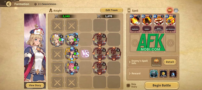 Kiểm tra chiến lược của bạn trong game nhập vai theo lượt độc đáo Master of Knights -Tactics RPG 1