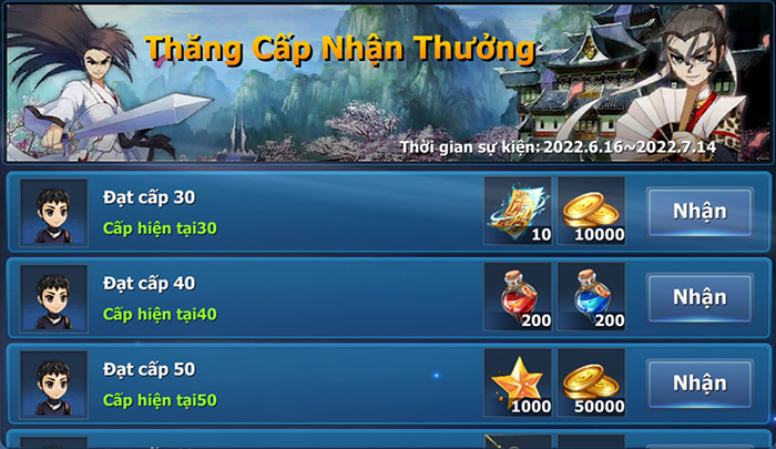 Thử thách 6 ngày 6 đêm chơi game nhận quà tại máy chủ mới Nam Lâm cùng Hiệp Khách Mobile 6