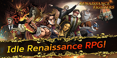 Renaissance Fighters game idle nhập vai cho bạn gặp gỡ các danh nhân thế giới trong hình hài siêu bựa