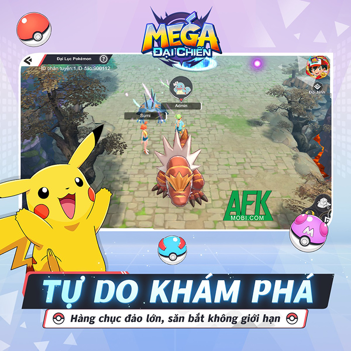 Mega Đại Chiến Mobile game Pokémon 3D mới về Việt Nam có sẵn tính năng giao dịch tự do 2